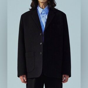 Strellson New Alex Black Wool Straight Fit 3 Button Sport Jacket Size 52/ US XL
